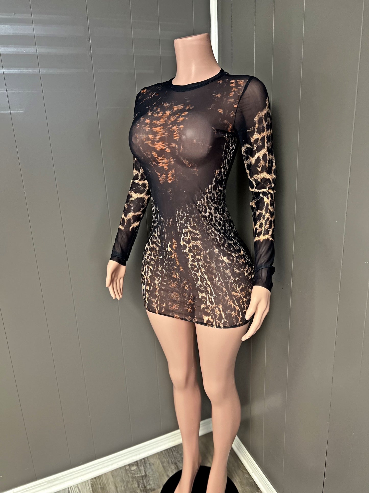 One piece mesh dress