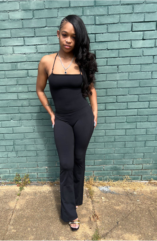 Black Sleek Romper