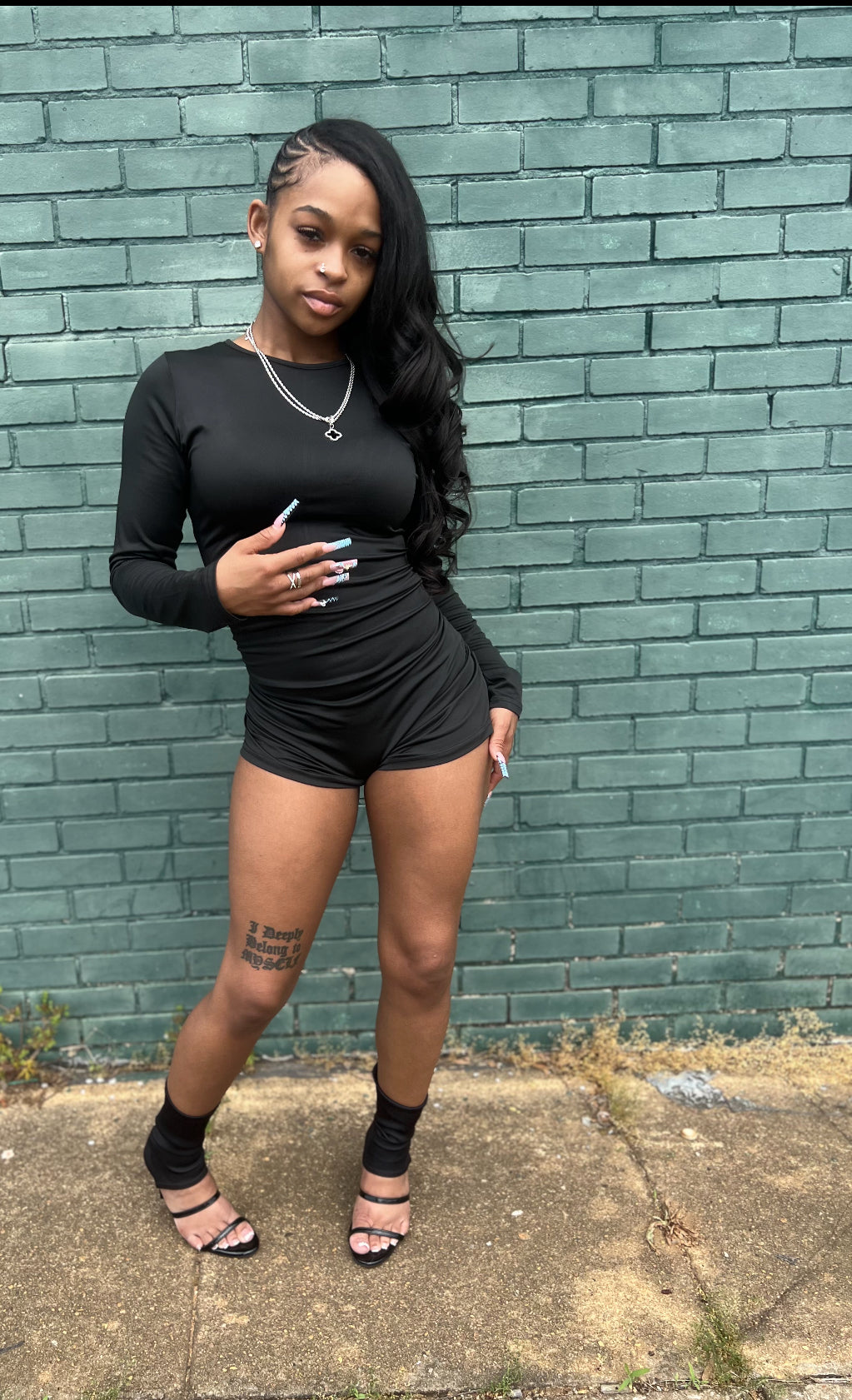 Obsidian Fitted Romper