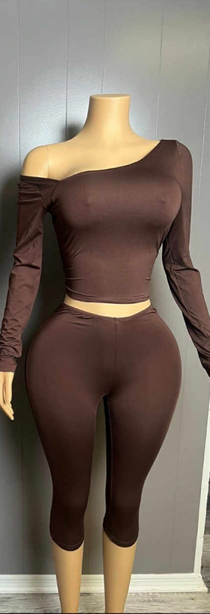 Brown two piece set